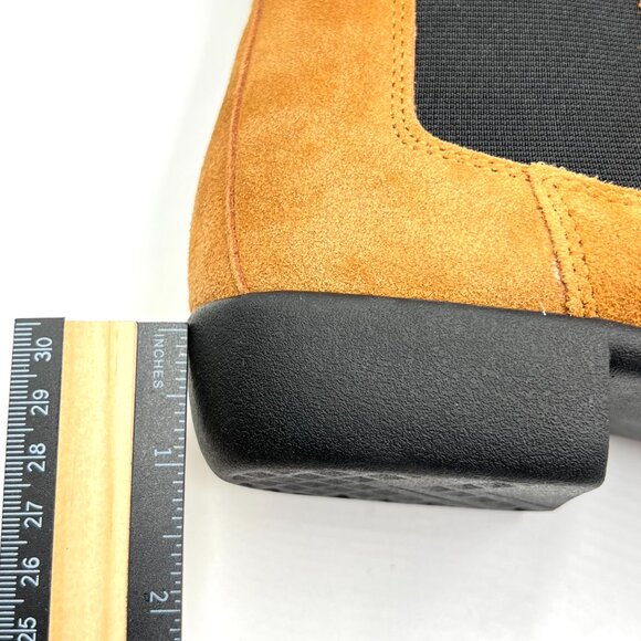 Aerosoles‎ Womens Size 9.5 Step Dance Brown Suede Leather Chelsea Ankle Boots - Picture 13 of 15